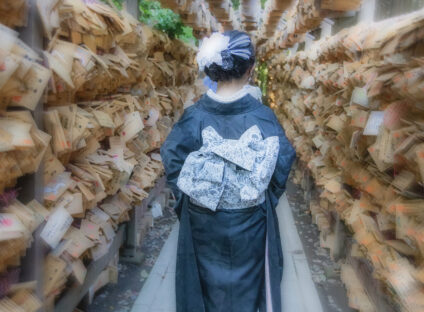 川越氷川神社へ成人式の前撮り